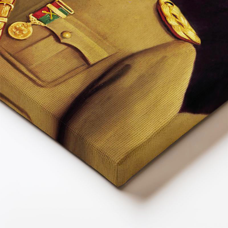 Dikey Kanvas Tablo Atatürk Genç Subay Çizimi Atatürk Tablosu Ev Ofis Duvar Dekoru