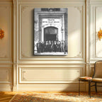 Dikey Kanvas Tablo TBMM Binası Önü Heyet Atatürk Tablosu Ev Ofis Duvar Dekoru