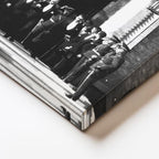 Dikey Kanvas Tablo TBMM Binası Önü Heyet Atatürk Tablosu Ev Ofis Duvar Dekoru