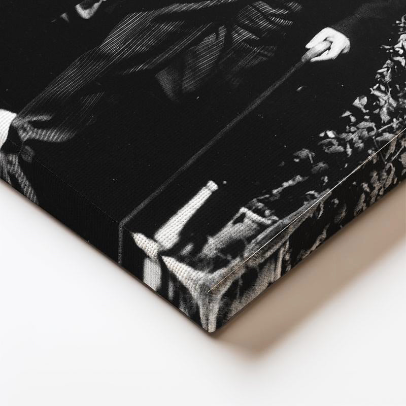 Dikey Kanvas Tablo Atatürk Eşiyle Yürüyüş Anı Atatürk Tablosu Ev Ofis Duvar Dekoru