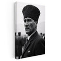 Dikey Kanvas Tablo Atatürk Kalpaklı Cephe Bakış Atatürk Tablosu Ev Ofis Duvar Dekoru