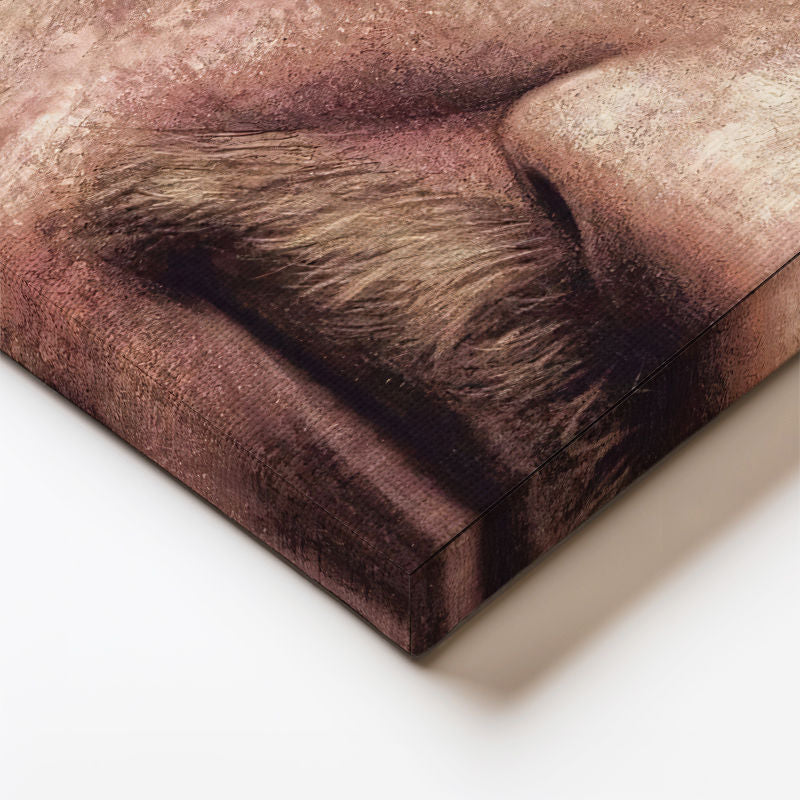 Dikey Kanvas Tablo Atatürk Detaylı Yüz Hatları Çizim Atatürk Tablosu Ev Ofis Duvar Dekoru