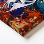 Dikey Kanvas Tablo Atatürk Modern Sanat Soyut Portre Atatürk Tablosu Ev Ofis Duvar Dekoru