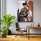 Dikey Kanvas Tablo Atatürk At Üzerinde Askeri Üniforma Atatürk Tablosu Ev Ofis Duvar Dekoru