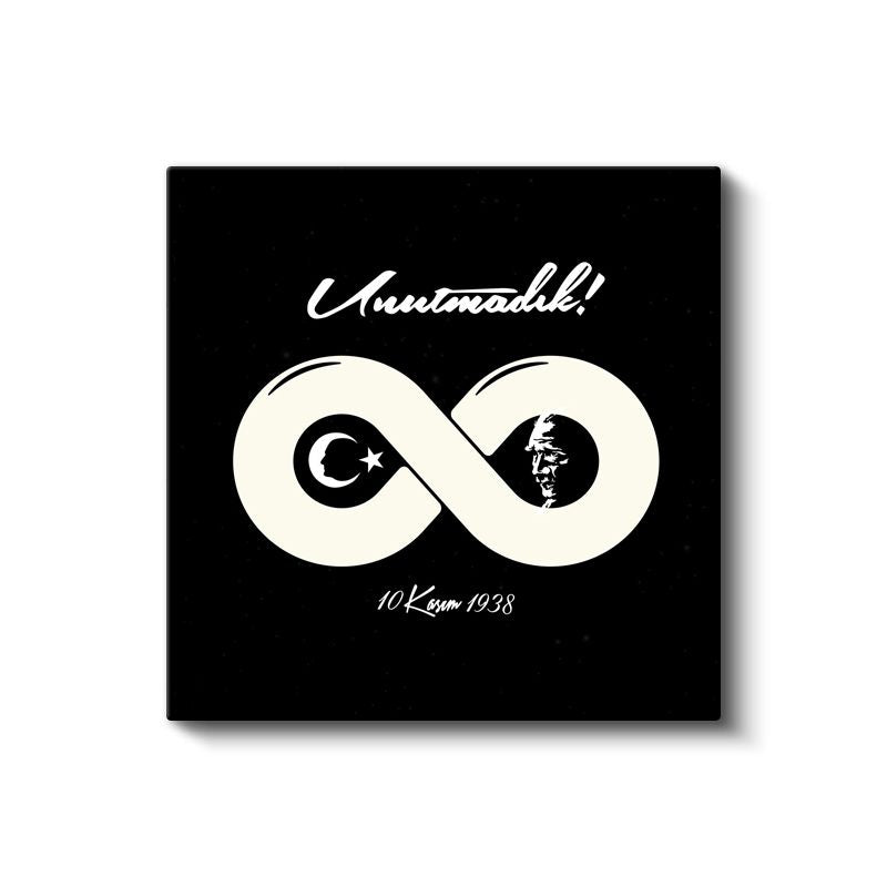 Unutmadık - Sonsuzluk Sembolü Tasarım Kanvas Tablo
