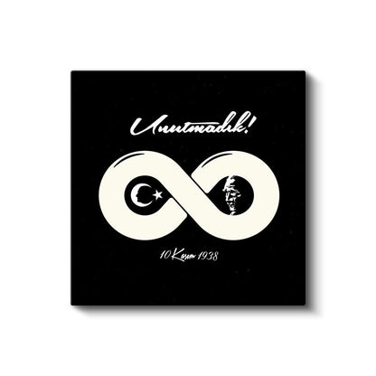 Unutmadık - Sonsuzluk Sembolü Tasarım Kanvas Tablo