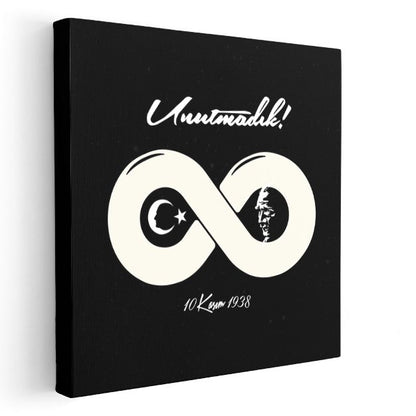 Unutmadık - Sonsuzluk Sembolü Tasarım Kanvas Tablo