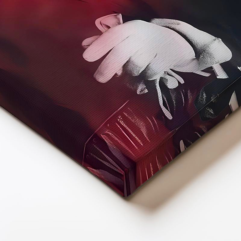 Yatay Kanvas Tablo Atatürk Bayrak İçinde Silüet Atatürk Tablosu Ev Ofis Duvar Dekoru