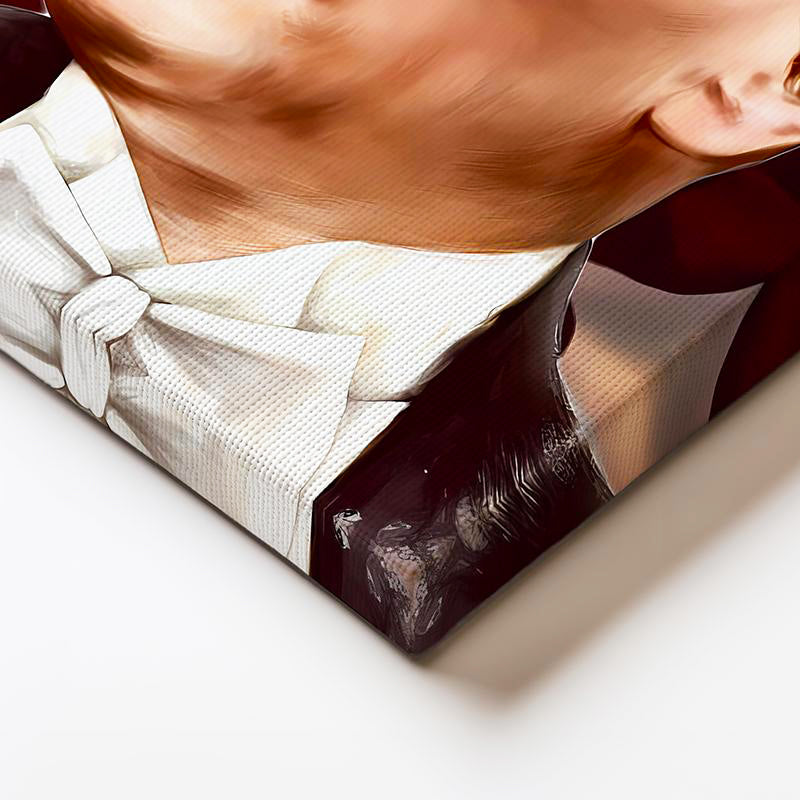 Yatay Kanvas Tablo Atatürk Bayrak Fonlu Yüz Atatürk Tablosu Ev Ofis Duvar Dekoru