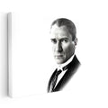 Yatay Kanvas Tablo Atatürk Keskin Bakışlı Portre Atatürk Tablosu Ev Ofis Duvar Dekoru