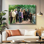 Yatay Kanvas Tablo Atatürk Doğa Yürüyüşü Atatürk Tablosu Ev Ofis Duvar Dekoru