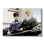 Yatay Kanvas Tablo Atatürk Ve Şeyh Sünusi Atatürk Tablosu Ev Ofis Duvar Dekoru