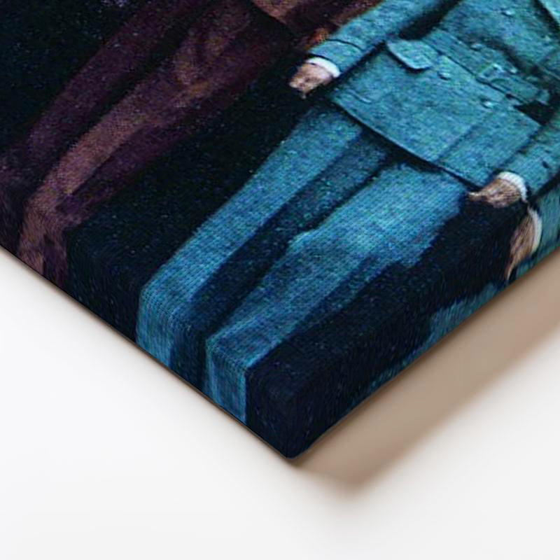 Yatay Kanvas Tablo Atatürk Ekose Takım Elbise Atatürk Tablosu Ev Ofis Duvar Dekoru