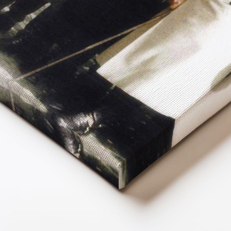 Yatay Kanvas Tablo Atatürk Kalpaklı Kışlık Kıyafet Atatürk Tablosu Ev Ofis Duvar Dekoru