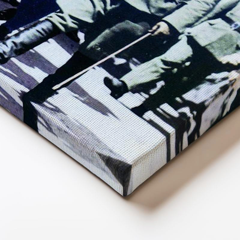 Yatay Kanvas Tablo Atatürk Askeri Tören Teftiş Atatürk Tablosu Ev Ofis Duvar Dekoru