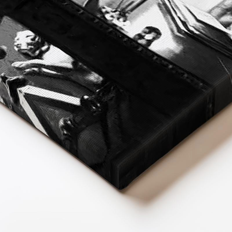 Yatay Kanvas Tablo Atatürk Kütüphane Çalışma Atatürk Tablosu Ev Ofis Duvar Dekoru