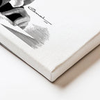 Yatay Kanvas Tablo Atatürk Çizim Yazı Yazarken Atatürk Tablosu Ev Ofis Duvar Dekoru