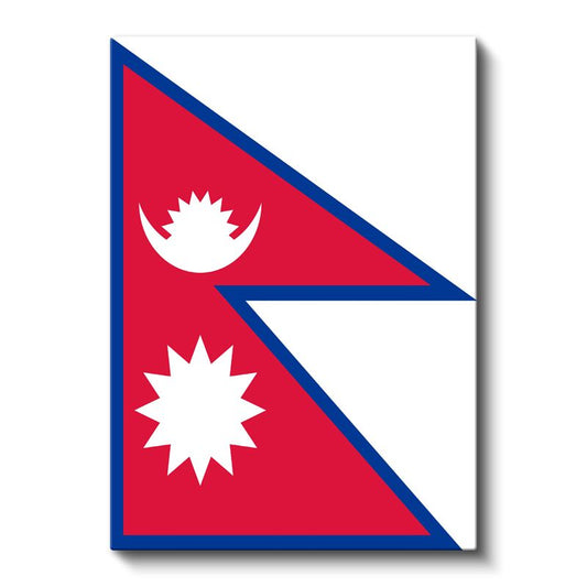 Nepal Bayrağı - Kanvas Tablo