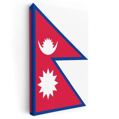 Nepal Bayrağı - Kanvas Tablo