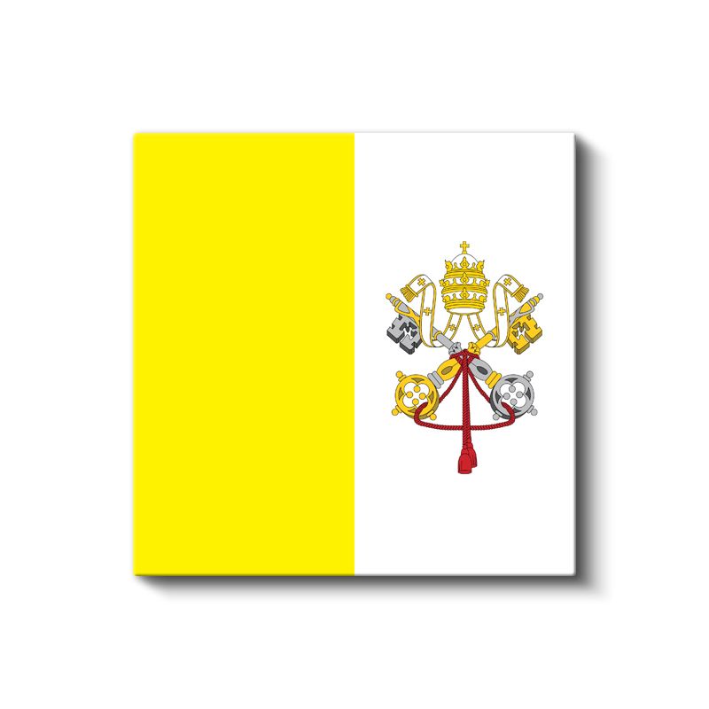 Vatikan Bayrağı - Kanvas Tablo
