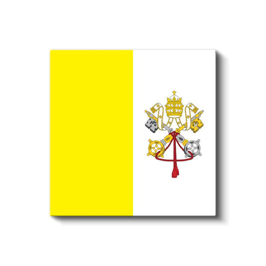 Vatikan Bayrağı - Kanvas Tablo