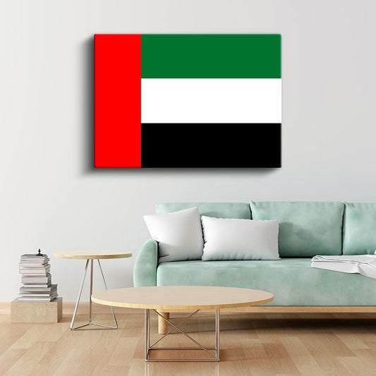 Birleşik Arap Emirlikleri Bayrağı - Kanvas Tablo
