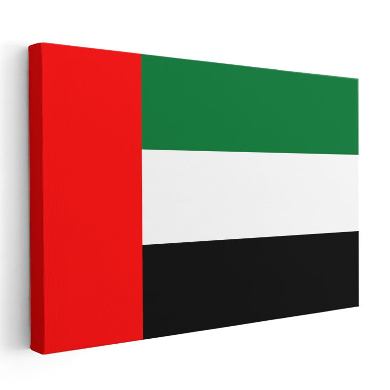 Birleşik Arap Emirlikleri Bayrağı - Kanvas Tablo