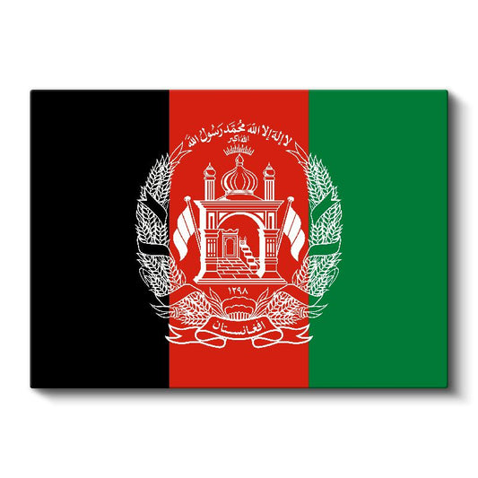 Afganistan Bayrağı - Kanvas Tablo