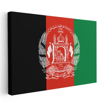 Afganistan Bayrağı - Kanvas Tablo