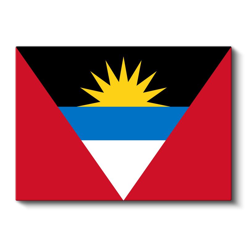 Antigua ve Barbuda Bayrağı - Kanvas Tablo