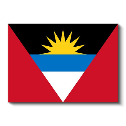 Antigua ve Barbuda Bayrağı - Kanvas Tablo