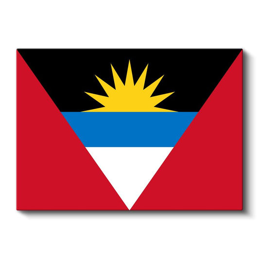 Antigua ve Barbuda Bayrağı - Kanvas Tablo