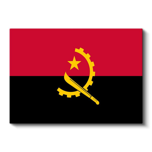 Angola Bayrağı - Kanvas Tablo