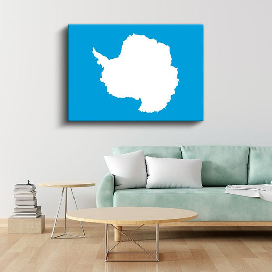 Antarktika Bayrağı - Kanvas Tablo