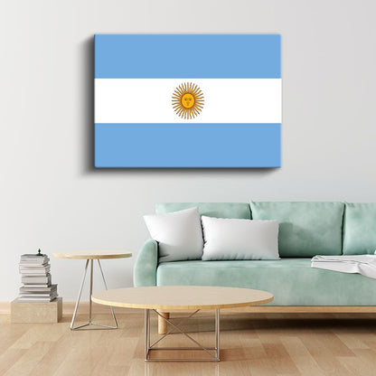 Arjantin Bayrağı - Kanvas Tablo