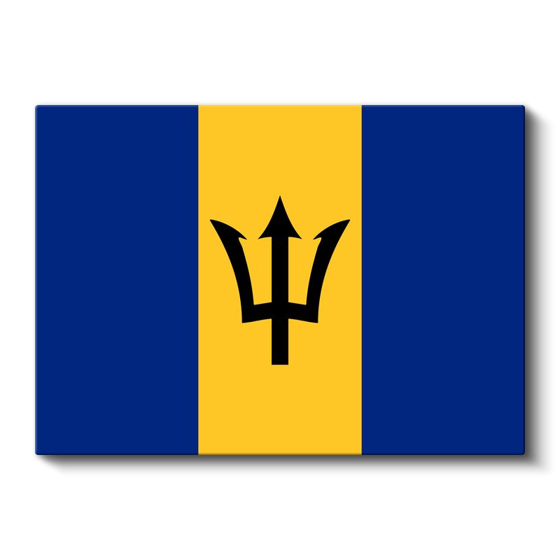 Barbados Bayrağı - Kanvas Tablo