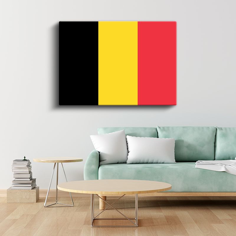 Belçika Bayrağı - Kanvas Tablo