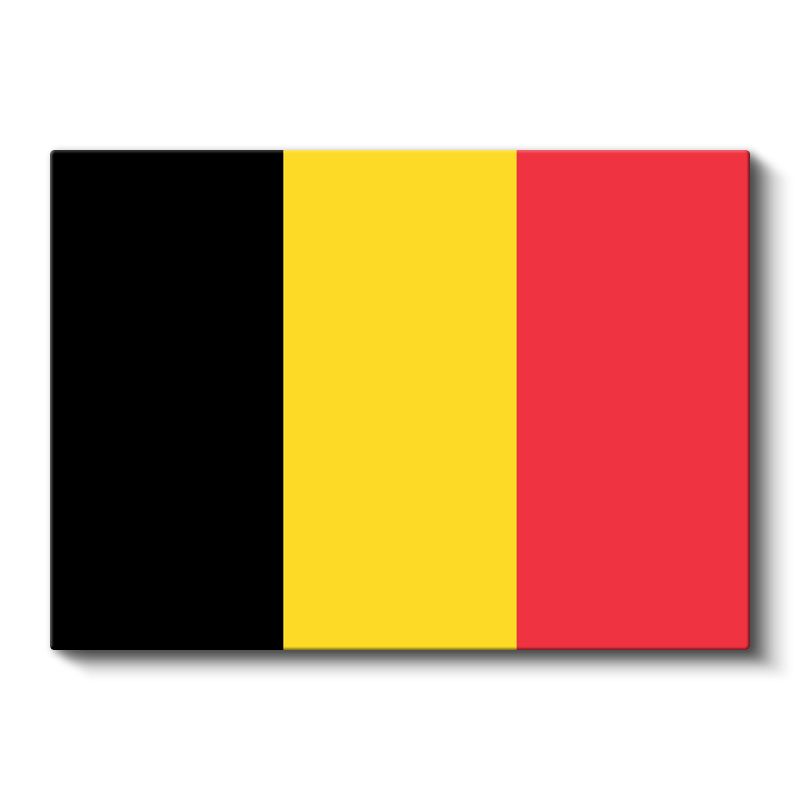 Belçika Bayrağı - Kanvas Tablo