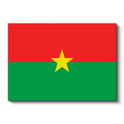 Burkina Faso Bayrağı - Kanvas Tablo