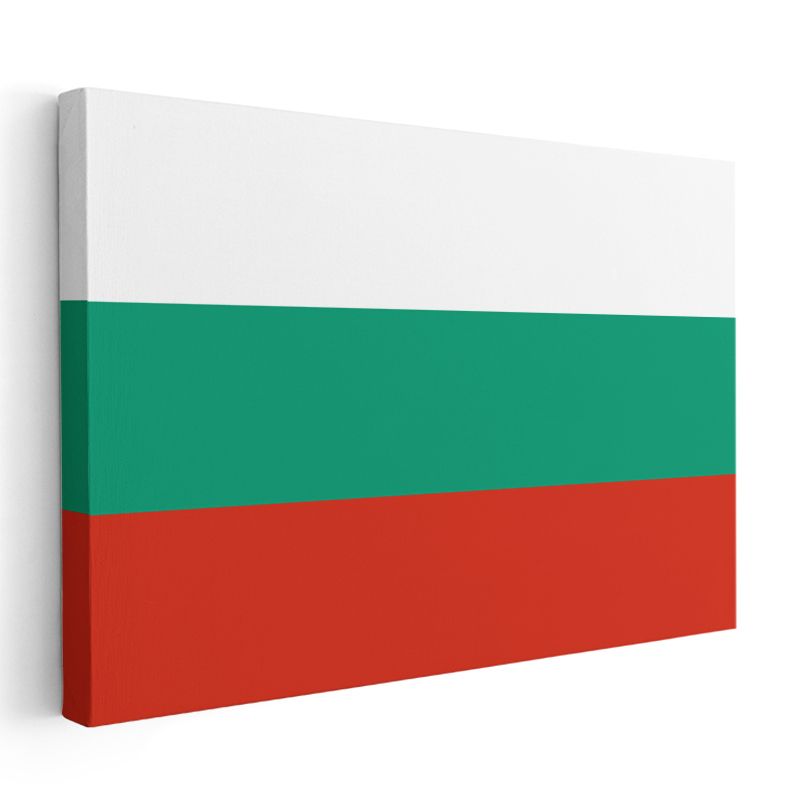 Bulgaristan Bayrağı - Kanvas Tablo
