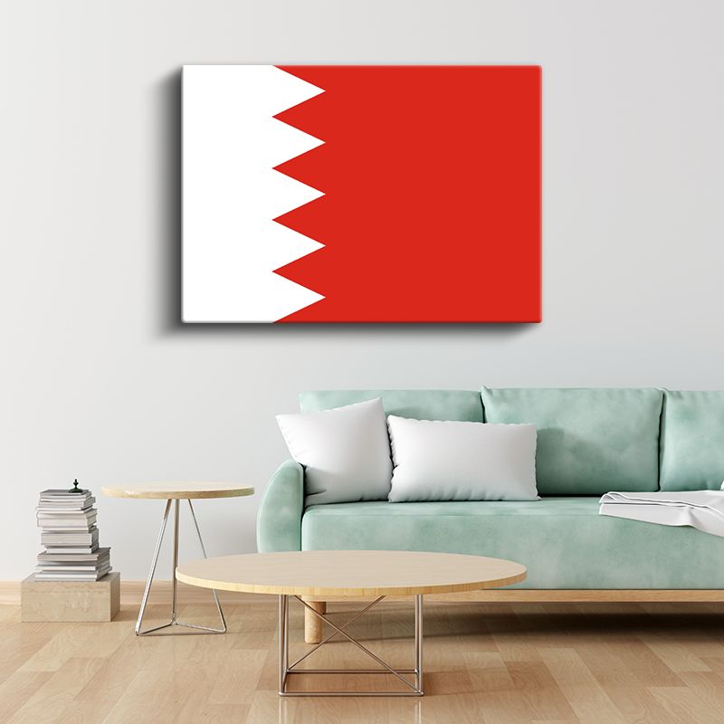 Bahreyn Bayrağı - Kanvas Tablo