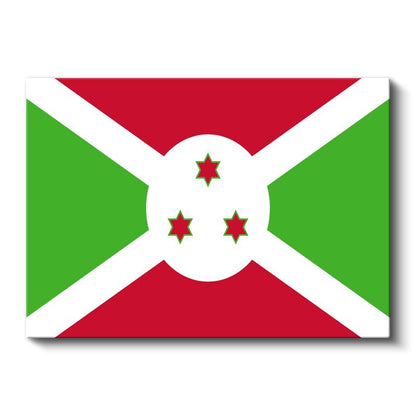 Burundi Bayrağı - Kanvas Tablo