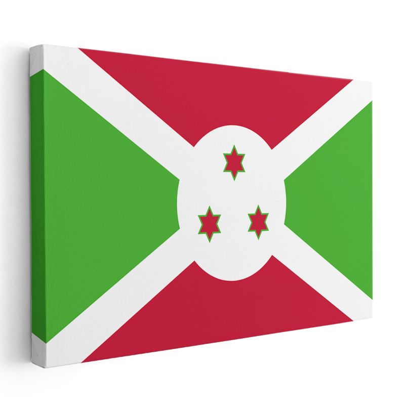 Burundi Bayrağı - Kanvas Tablo