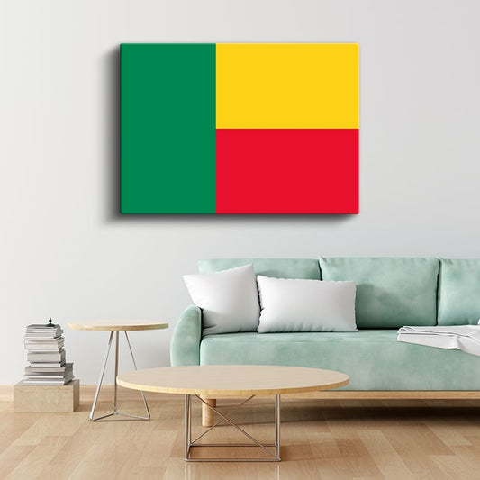 Benin Bayrağı - Kanvas Tablo