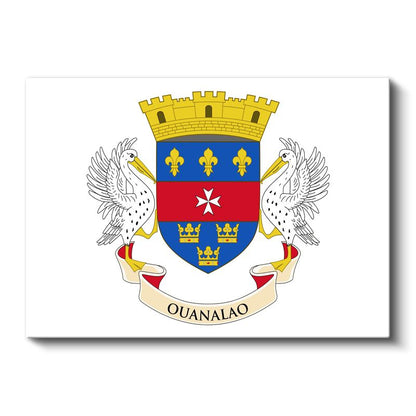 Saint Barthelemy Bayrağı - Kanvas Tablo