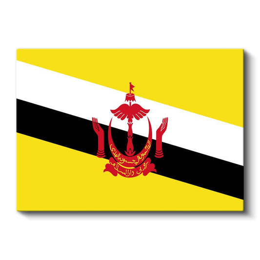 Brunei Bayrağı - Kanvas Tablo