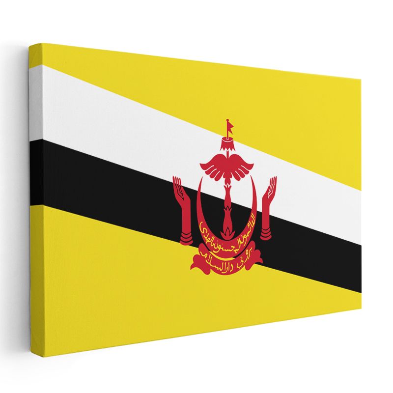 Brunei Bayrağı - Kanvas Tablo