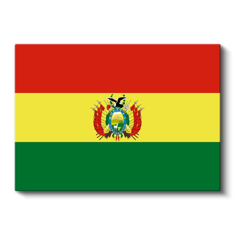 Bolivya Bayrağı - Kanvas Tablo