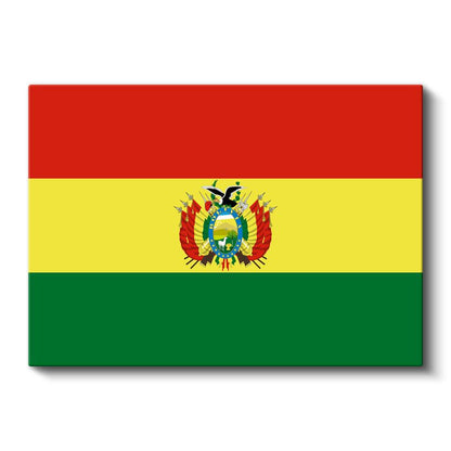 Bolivya Bayrağı - Kanvas Tablo