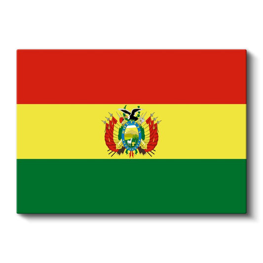 Bolivya Bayrağı - Kanvas Tablo